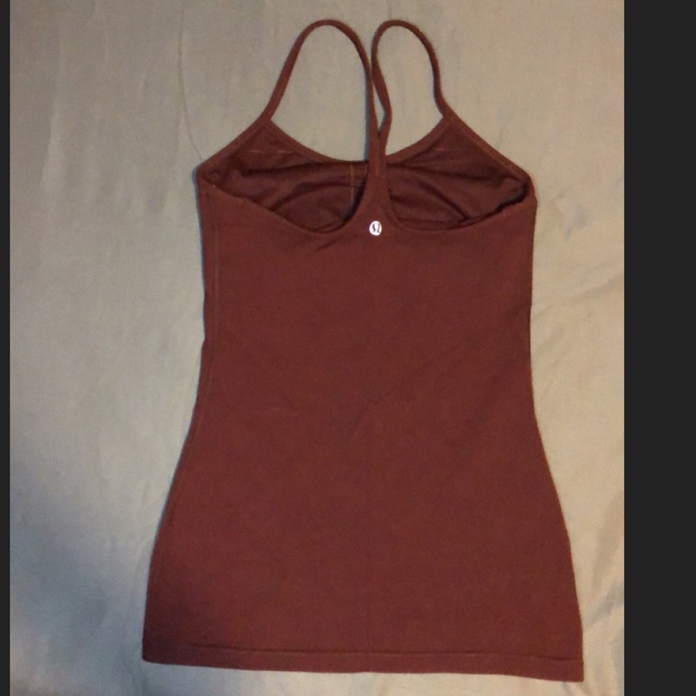 lululemon burgundy power y tank